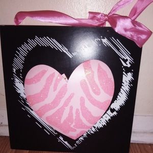 Cute black frame with pink zebra print